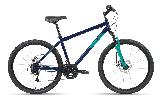 Велосипед горный Altair MTB HT 2.0 disc d-26 3x7 (2022) 17" темно-синий/бирюзовый