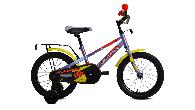 Велосипед детский Forward Meteor 12 (2020) серо-голубой/желтый