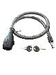 Замок Hogger 15х1000 (ключ) черный 10359