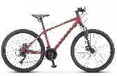 Велосипед горный Stels Navigator 590 MD d-26 3х7 16" бордовый/салатовый K010