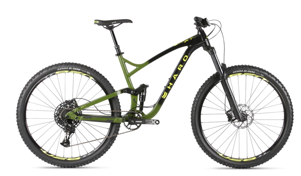 Велосипед горный двухподвес Haro Shift R7 d-29 1x12 (2021) M черно-зеленый