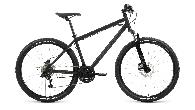 Велосипед горный Forward Sporting 3.2 HD d-27,5 1x8 (2023) 17" черный/темно-серый