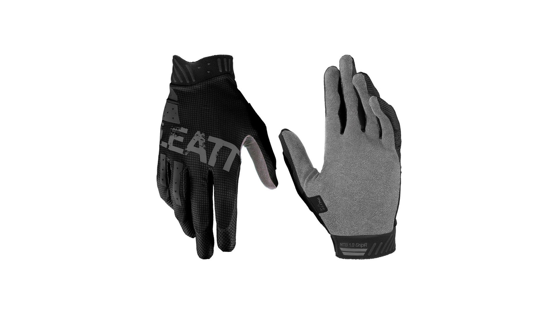 Велоперчатки подростковые Leatt MTB 1.0 GripR Junior Glove (Stealth, S, 2023 (6023046650))