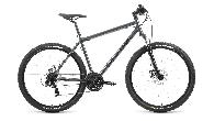 Велосипед горный Forward Sporting 2.1 D d-29 3x7 (2023) 17" черный/темно-серый