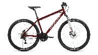 Велосипед горный Forward Sporting 3.2 HD d-27,5 1x8 (2023) 17" темно-красный/серебристый