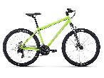 Велосипед горный Forward Sporting 2.0 D d-27,5 1x8 (2023) 17" ярко-зеленый/серебристый