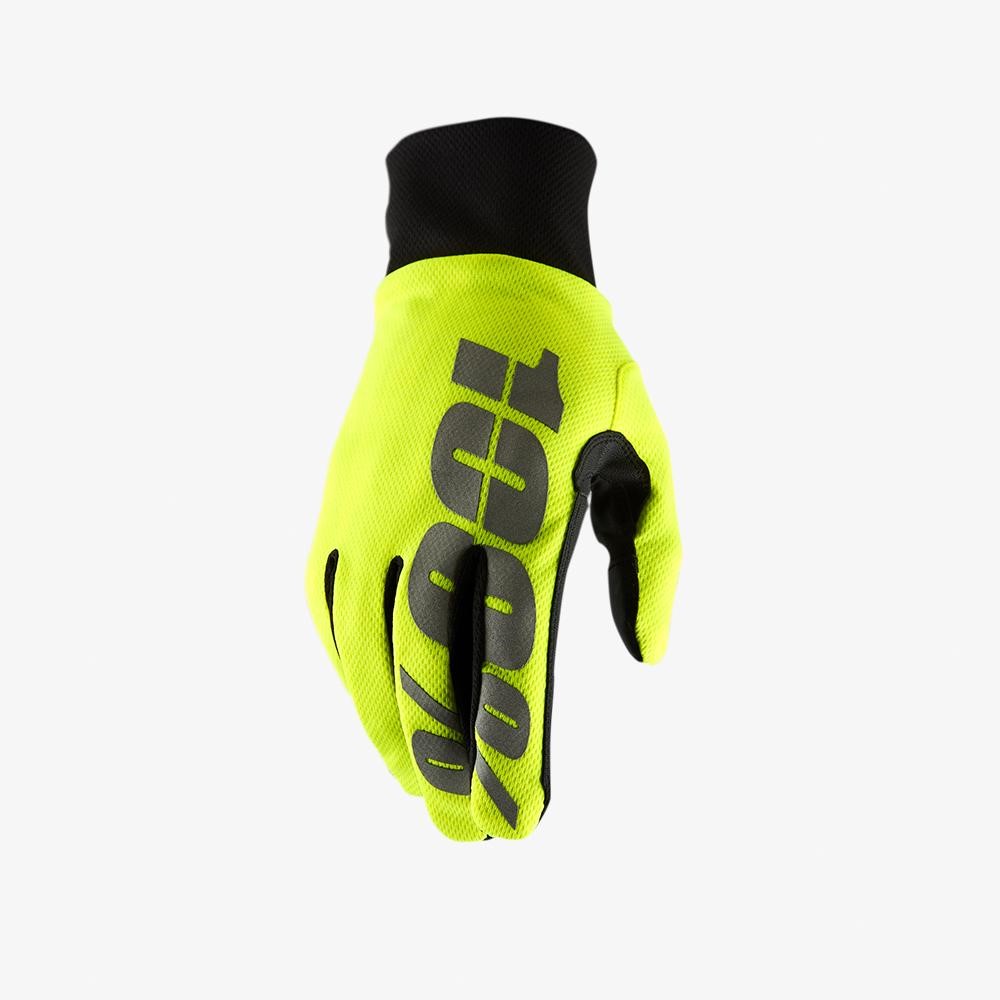 Мотоперчатки 100% Hydromatic Waterproof Glove (Neon Yellow, S, 2020 (10011-004-10))
