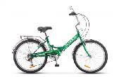 Велосипед складной Stels Pilot-750 d-24 1x6 14"  зелёный