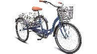 Велосипед грузовой Stels Energy III d-26 (2022) 16" синий/золотой