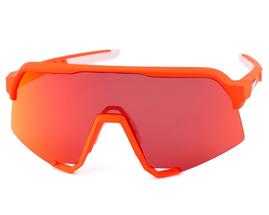 Очки спортивные 100% S3 Soft Tact Neon Orange / HIPER Red Multilayer Mirror Lens (61034-412-01)