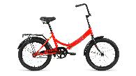 Велосипед складной Altair City d-20 1x1 (2022) 14" красный/голубой OR
