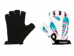 Велосипедные перчатки женские Trix NW S черно-белый/бирюзовый
