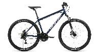 Велосипед горный Forward Sporting 3.2 HD d-27,5 3x7 (2022) 17" темно-синий/серебристый