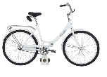 Велосипед складной Кама d-26 1х1 (2024) 18.5" белый/серебристый
