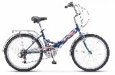Велосипед складной Stels Pilot-750 V d-24 1x6, 14", Синий, Z010