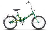 Велосипед складной Stels Pilot-410 d-20 1x1 13,5" зеленый/желтый