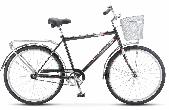 Велосипед городской STELS Navigator-200 C d-26",19", Черный, Z010 с корзинкой