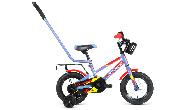 Велосипед детский Forward Meteor 12 (2021) серый/красный