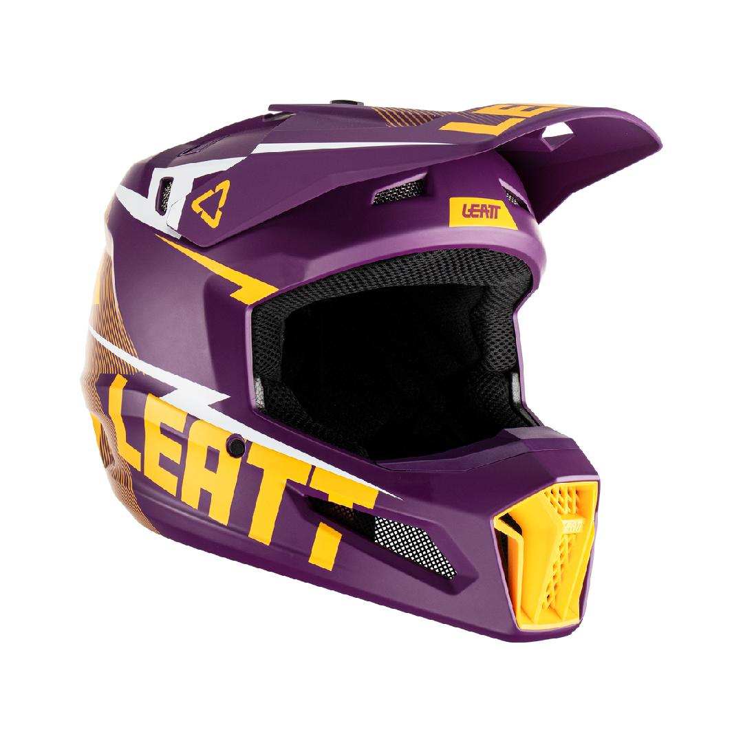 Мотошлем подростковый Leatt Moto 3.5 Junior Helmet (Indigo, M, 2023 (1023011600))