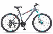 Велосипед горный Stels Miss-6100 MD d-26 3x7 15" синий/серый V030