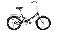 Велосипед складной Forward Arsenal 1.0 d-20 1x1 (2021) 14" черный/серый