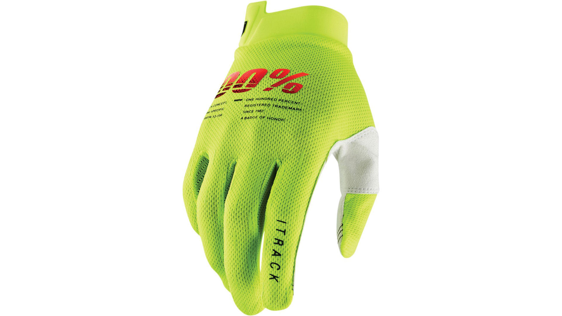 Мотоперчатки подростковые 100% ITrack Youth Glove (Fluo Yellow, S, 2022 (10009-00004))